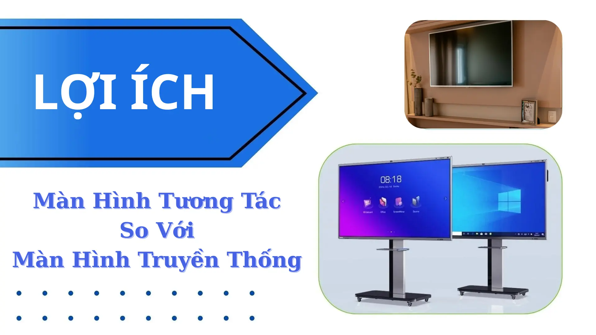 Lợi Ích Của Màn Hình Tương Tác So Với Màn Hình Truyền Thống: Đâu Là Lựa Chọn Tối Ưu Nhất?